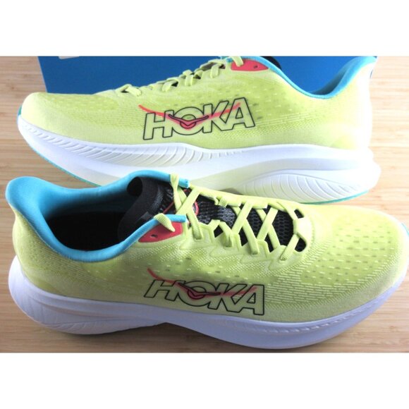 Hoka Men's Mach 6 Running Shoes Yuzu Cielo Blue Sizes NIB 1147790 YZC - Picture 2 of 9